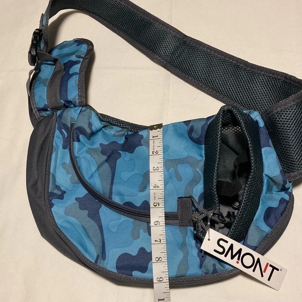 Smont Small Pet Carrier in Blue Cammo Print